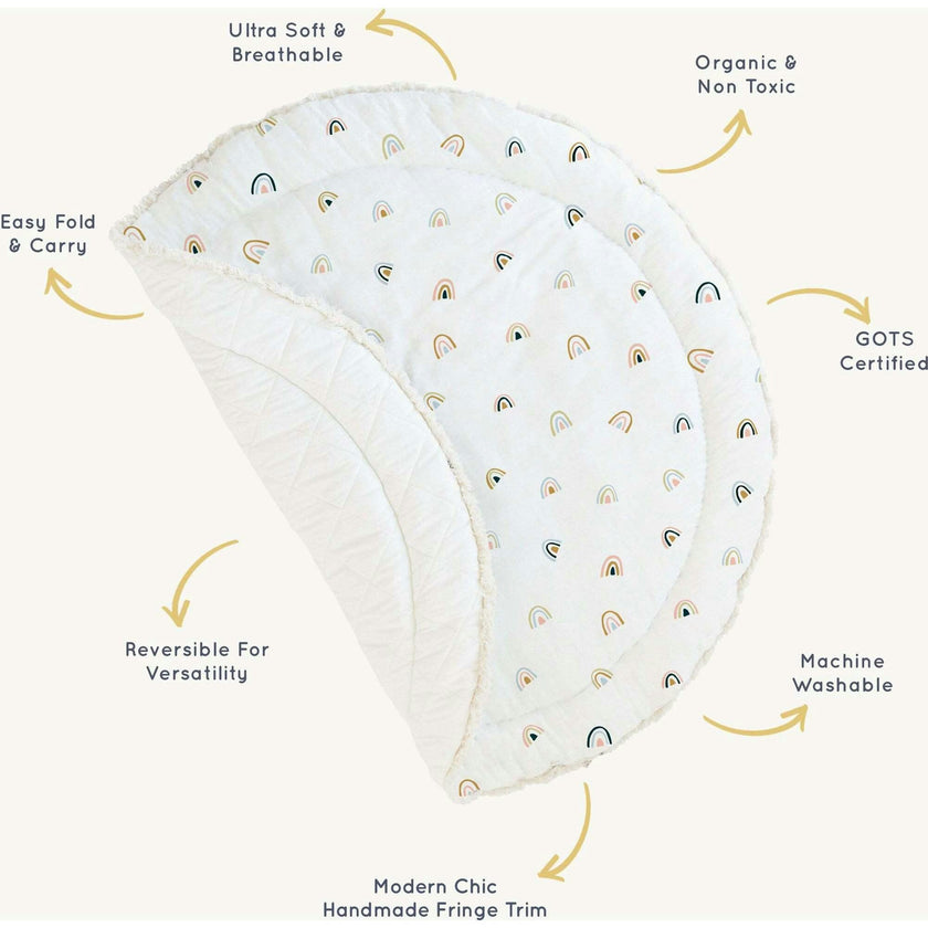 Organic Cotton Quilted Play Mat