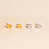 Smiley Face Mini Stud Earrings