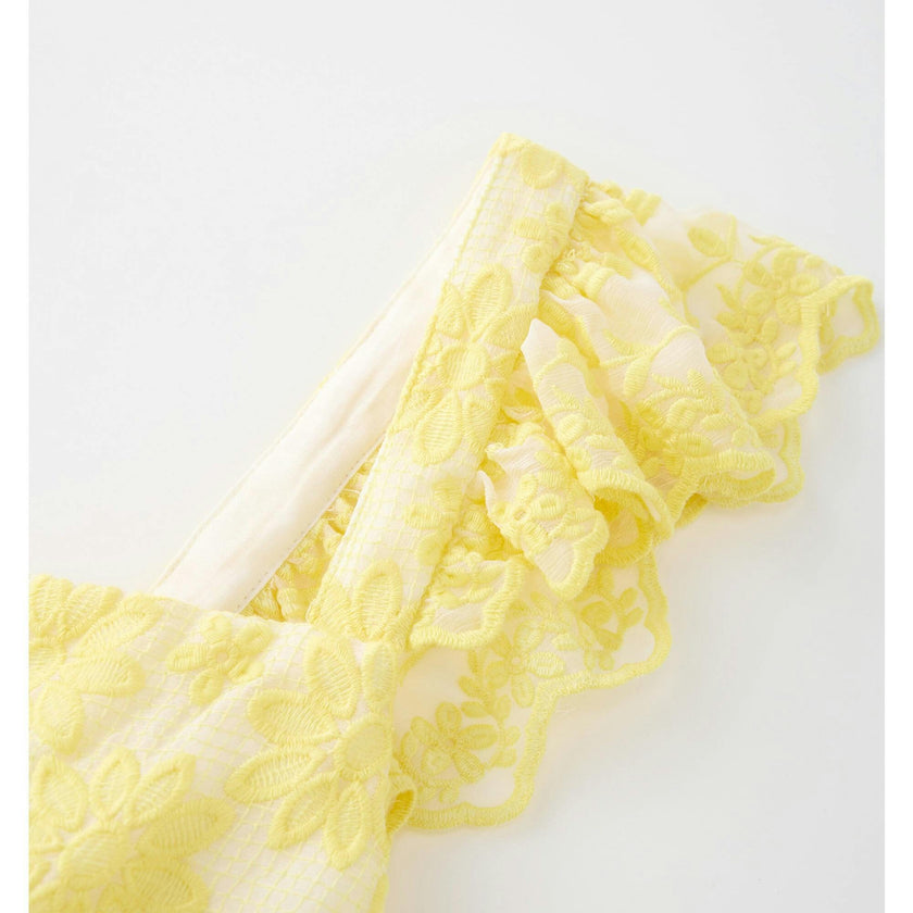 Kaia Lace Embroidered Maxi Dress