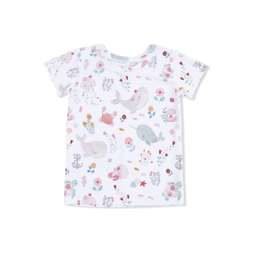 Garden Sea Creatures - Short Sleeve Loungewear Set