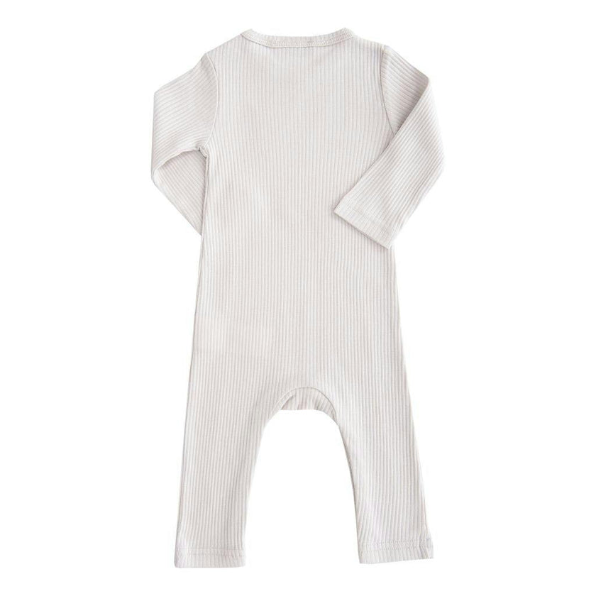 Gray Fog Long Sleeved Modal Romper