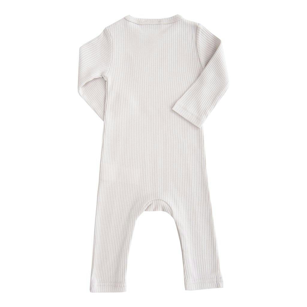 Gray Fog Long Sleeved Modal Romper