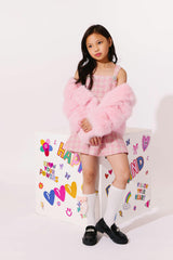 Cotton Candy Gem Faux Fur