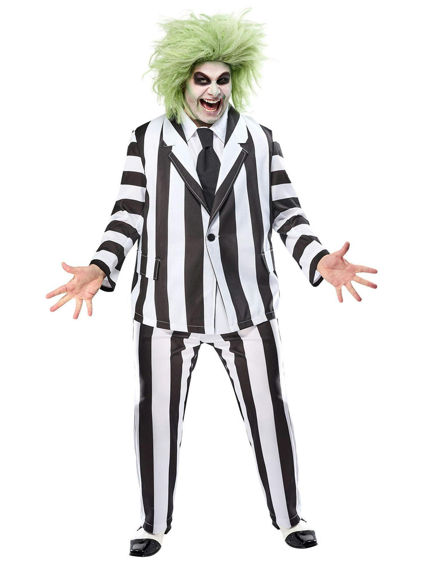 Men's Big and Tall Beetlejuice Classic Costume