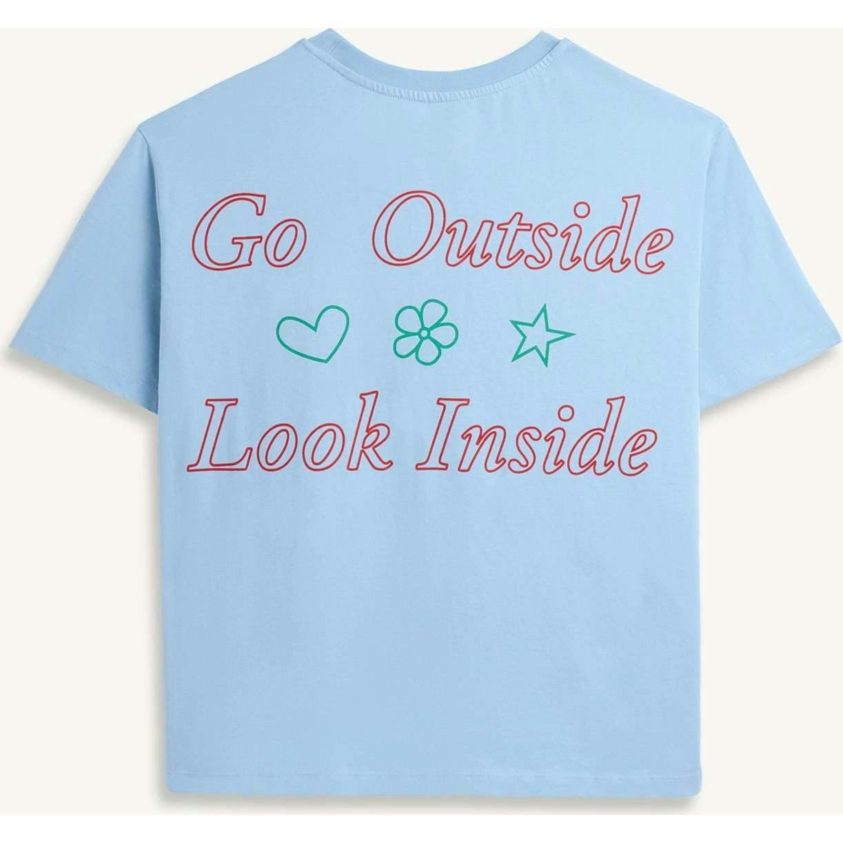 women's t-shirt – go outside look inside