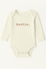 Bestie Clay Organic Cotton Baby Bodysuit Long Sleeve