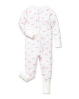 Baby's Pima Peekaboo Romper in Blushing Bows