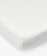 Crib Sheet, Blue Hearts