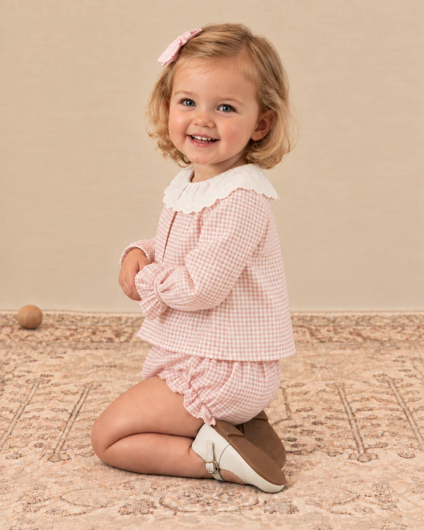 Elodie Set Pink Vichy Twill