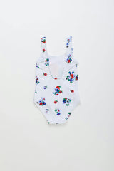 BLOSSOM BIRDS SWIMSUIT WHITE