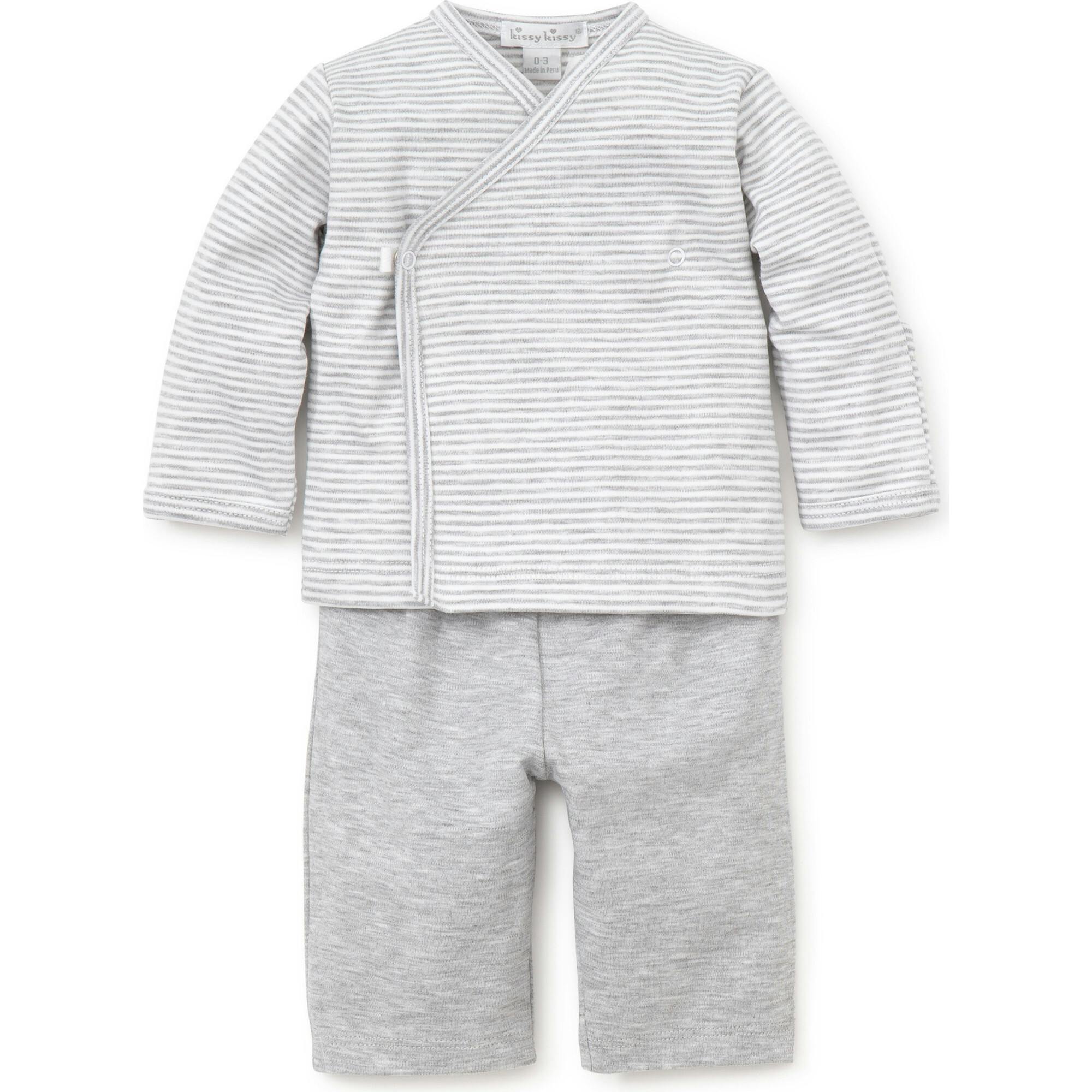 Essentials Striped Cross Tee & Pant Set