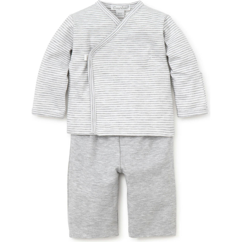 Essentials Striped Cross Tee & Pant Set