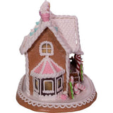 9-Inch Gingerbread House with LED Lights