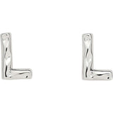 Monogram Studs in Silver