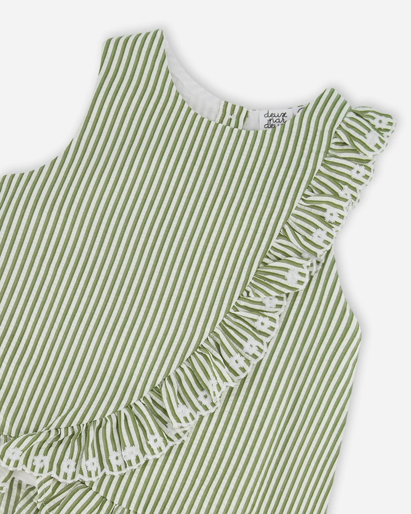 Top With Embroidered Ruffle