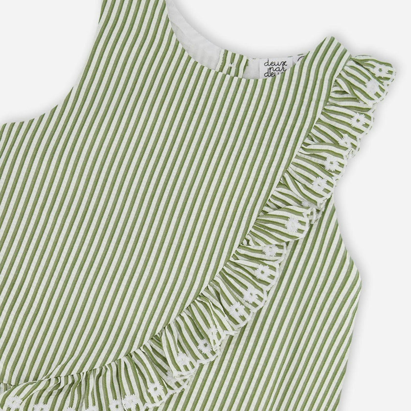Top With Embroidered Ruffle