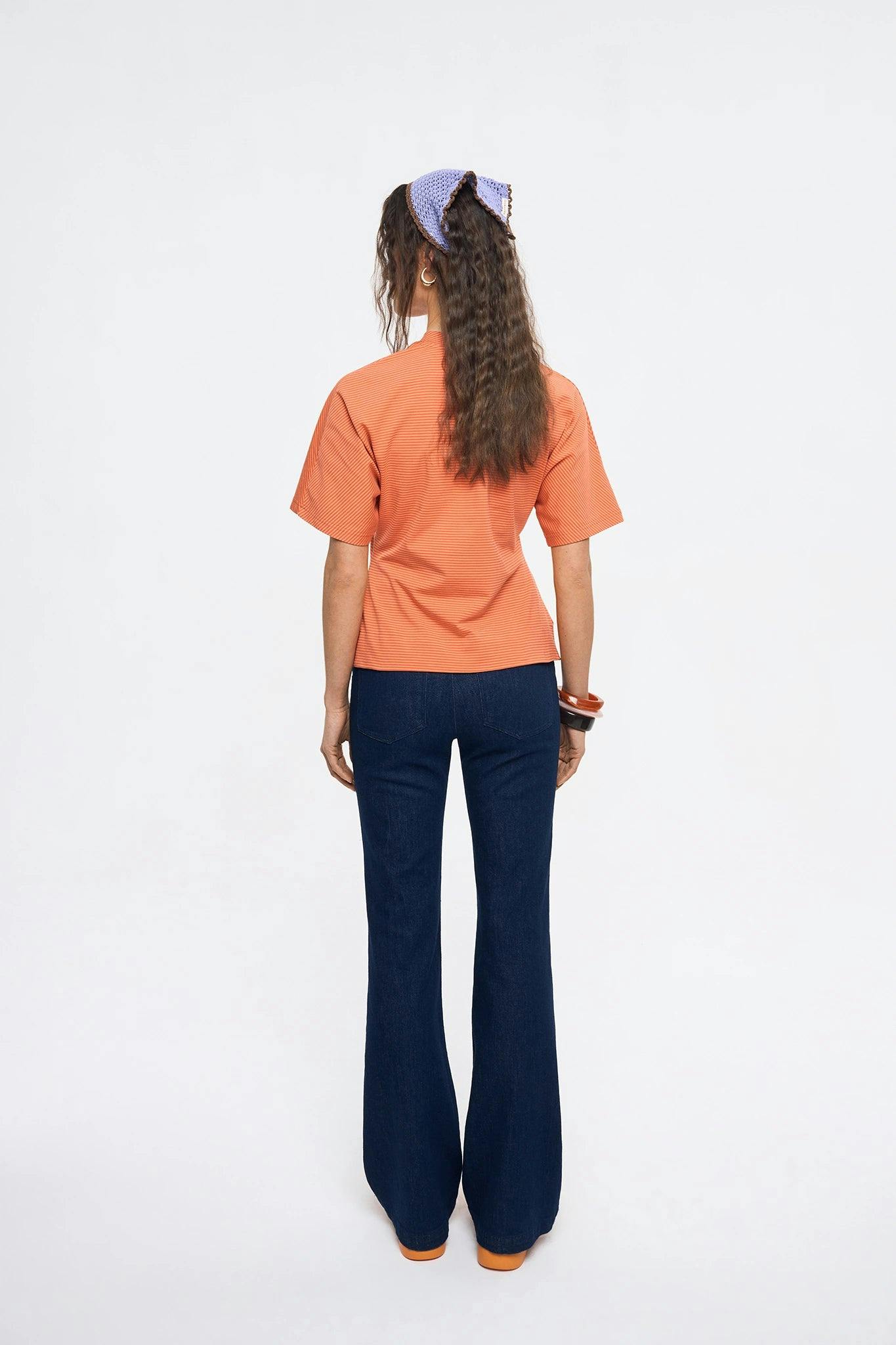 women's t-shirt – orange sun