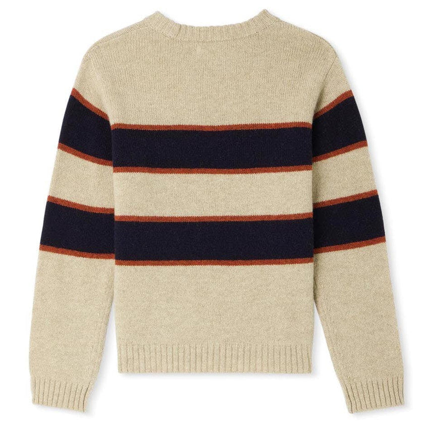 BONPOINT Branco Striped Sweater