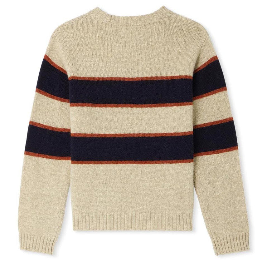 BONPOINT Branco Striped Sweater