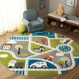 Carousel Kids 193 Large Round Rug