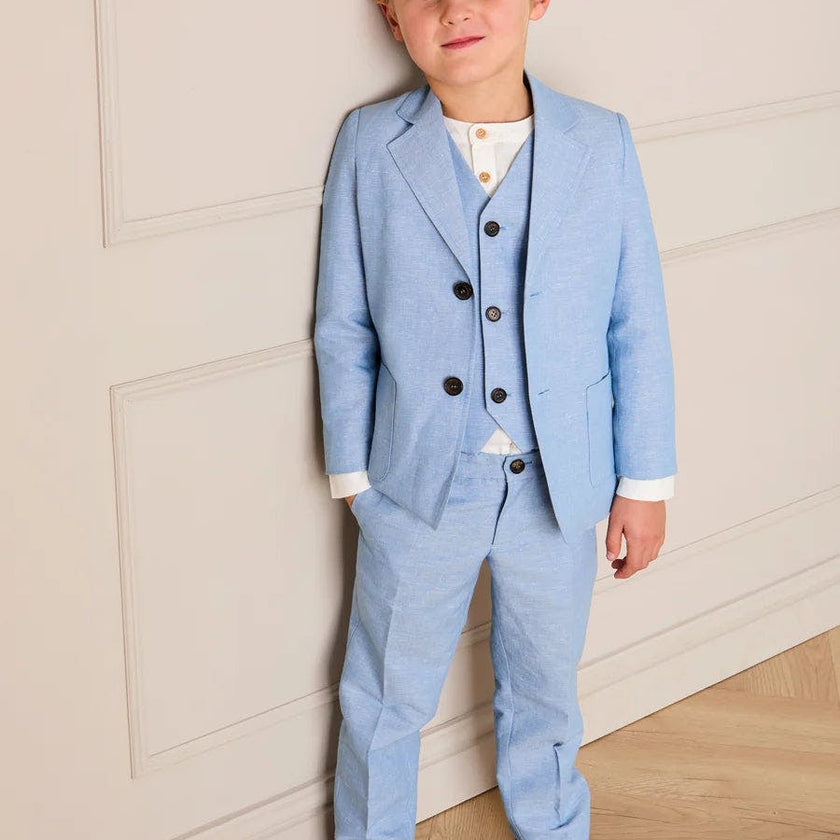Plain Trousers in Sky Blue (4- 10yrs)