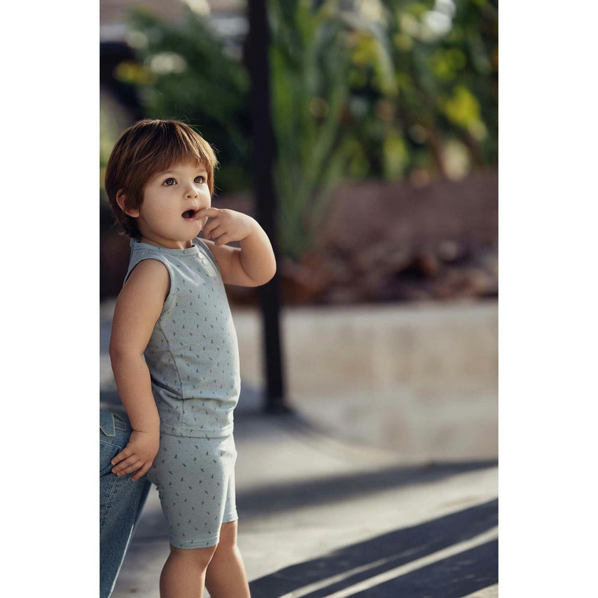 Buttons & Polka Dots 2-Piece Tank & Short Set