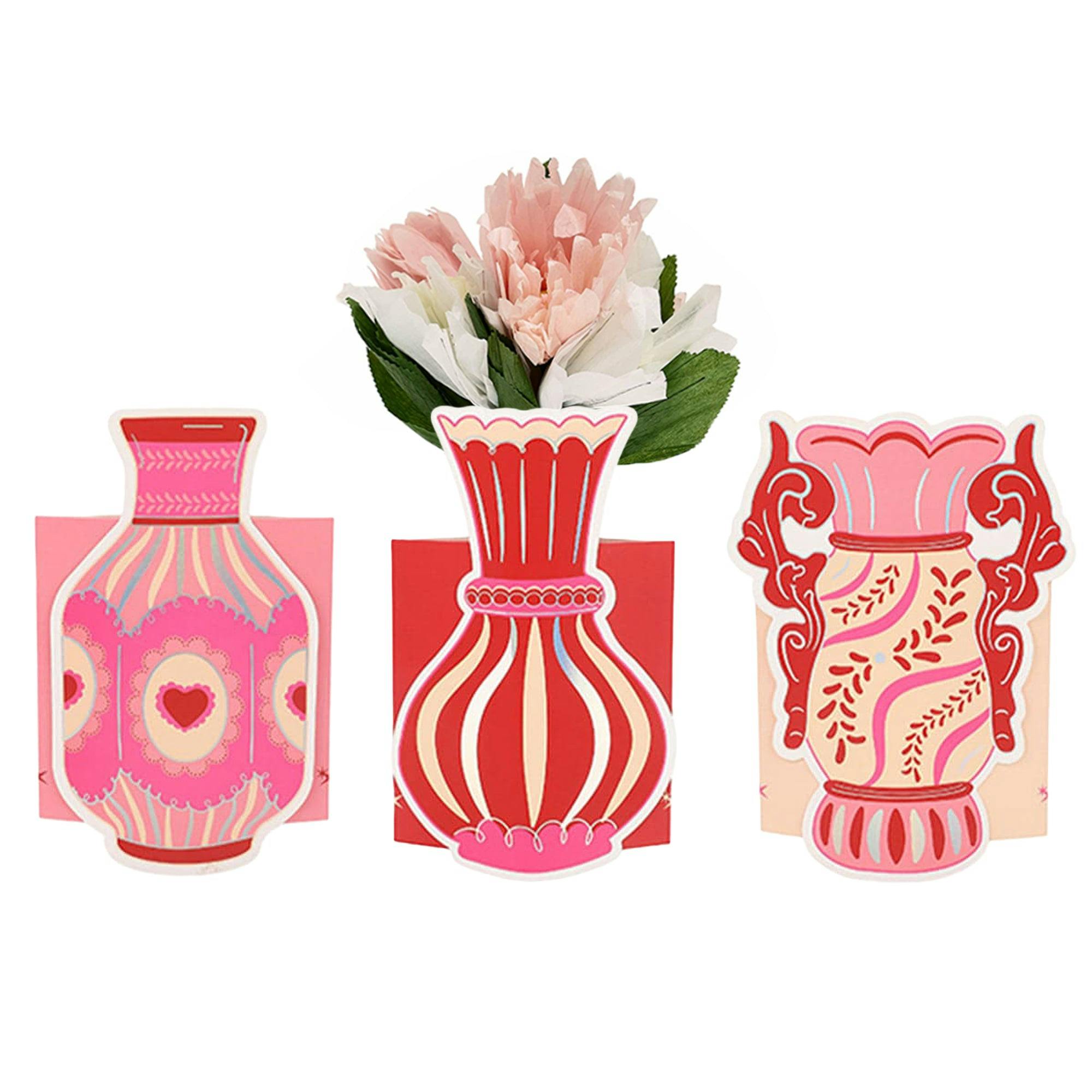 Packed Party Fine China Pop-Up Vase Slip Covers (set of 3)