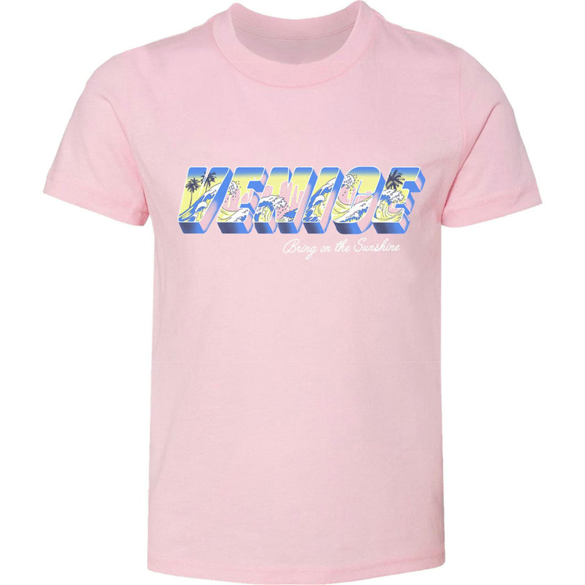 Kids' Pink Venice T-shirt-Unisex