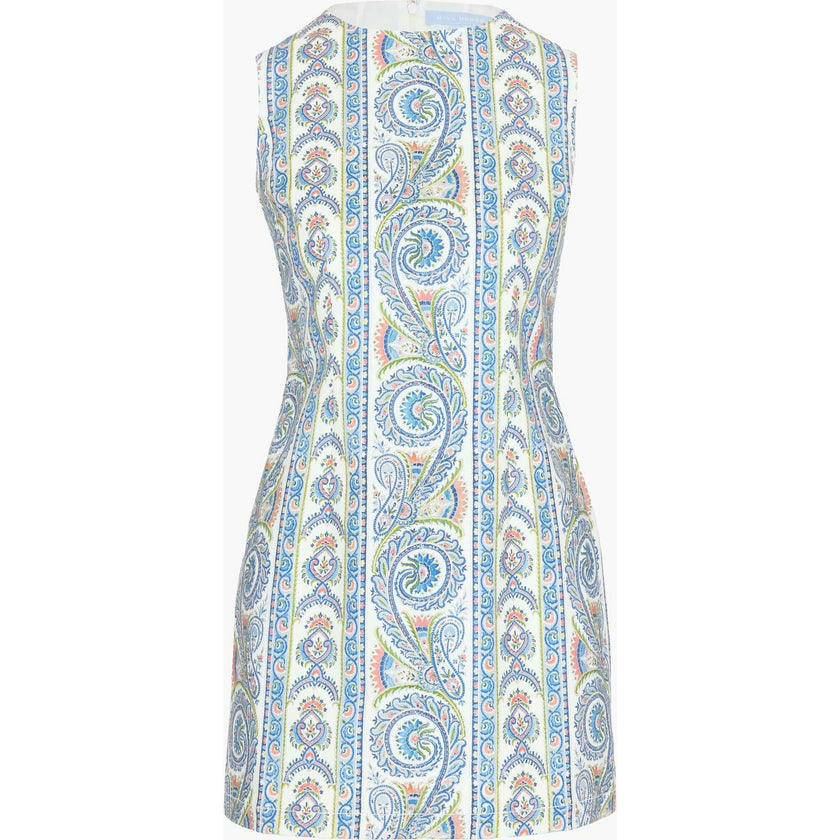 The Viola Dress - Blue Corsica Paisley