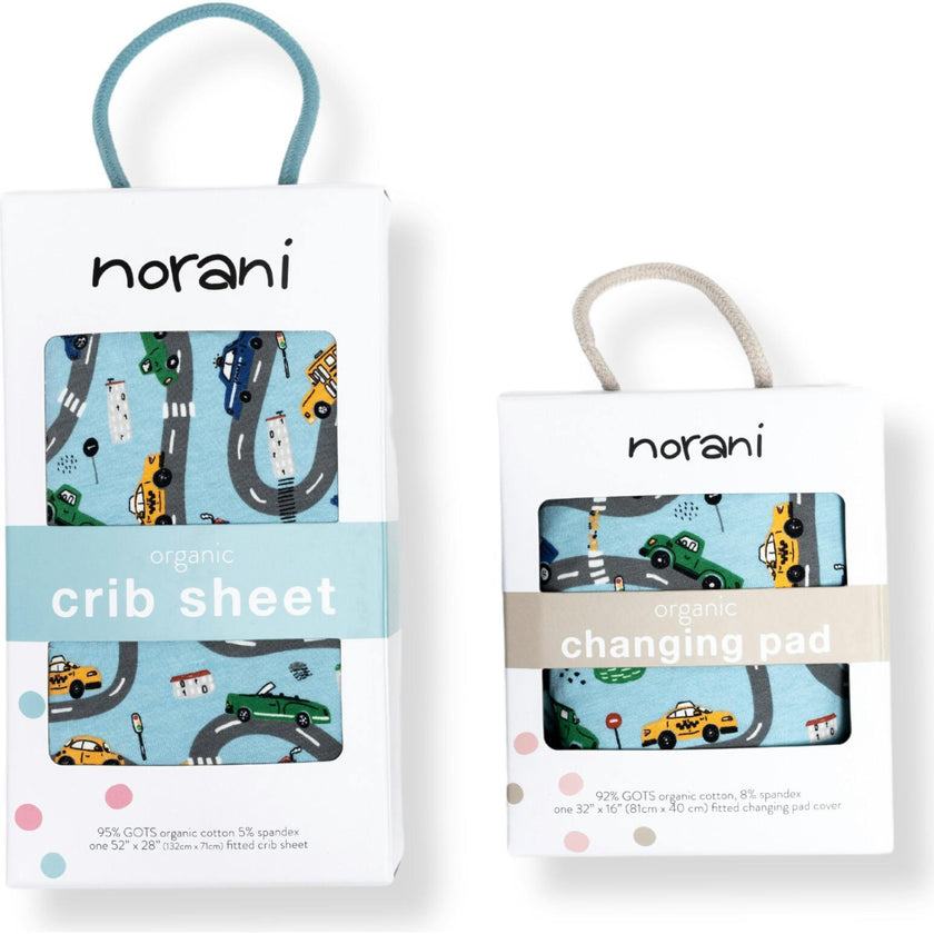Print Organic Changing Pad Cover