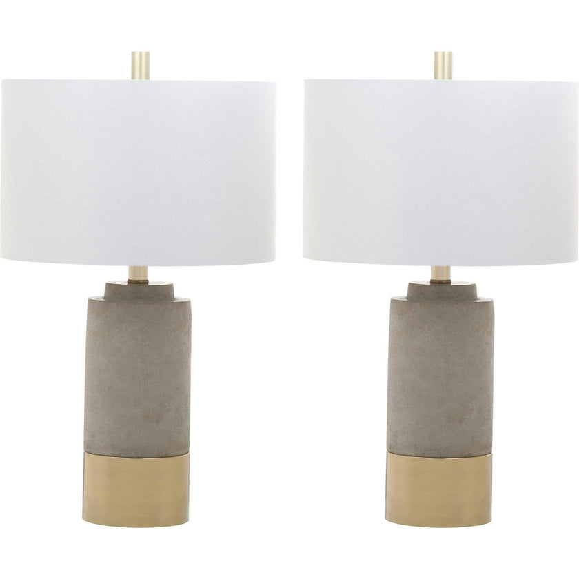 Set of 2 Brown Table Lamps
