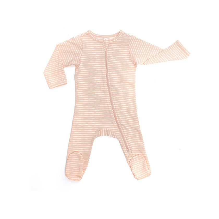 Zipped Long Sleeve Footed Onesie