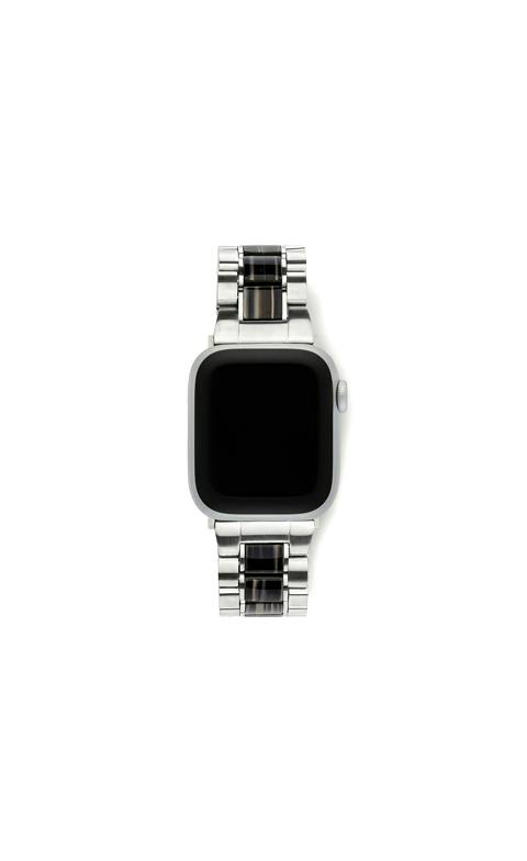 Apple Watch Band Silver in Black Pearl
