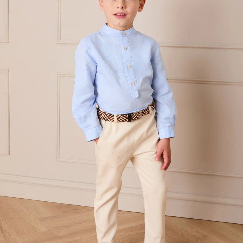 Plain Chino Trousers in Cream (4-10yrs)