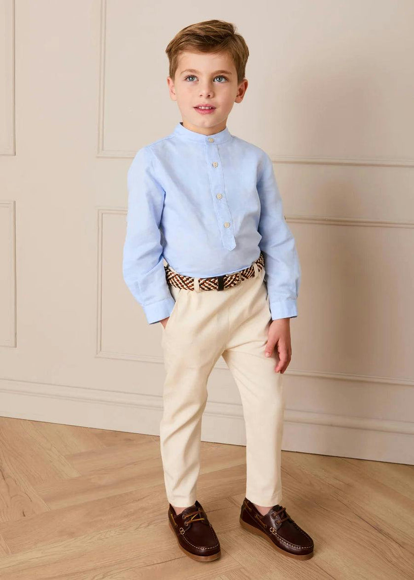 Plain Chino Trousers in Cream (4-10yrs)