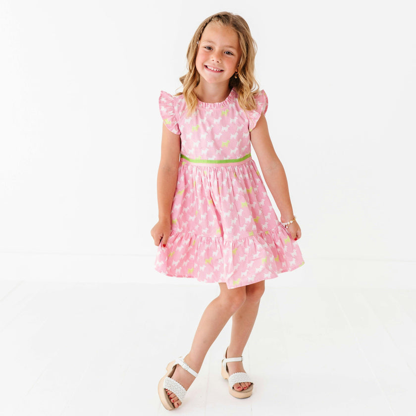 Puppies Ruffle Dress