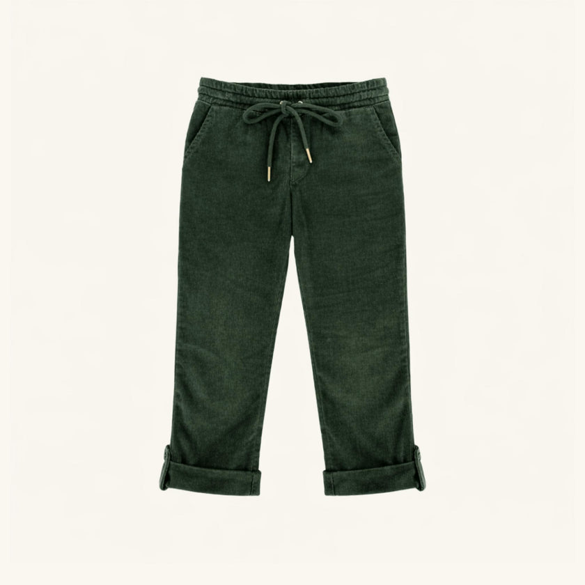Boys' Corduroy Pants in Green