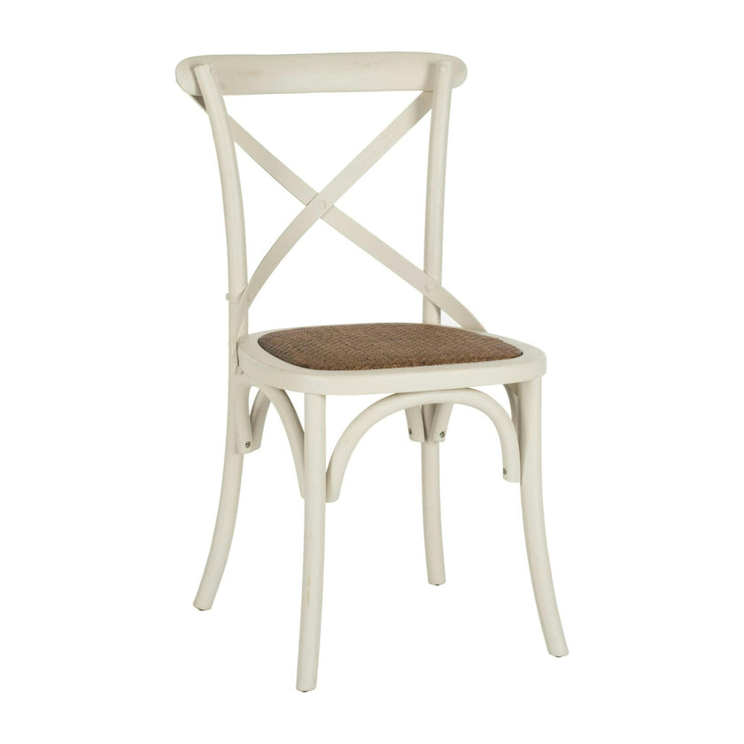 Set of 2 Franklin X Back Farmhouse Chairs