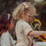 Single Bow Hair Clip | Organic | Sunset Meadow