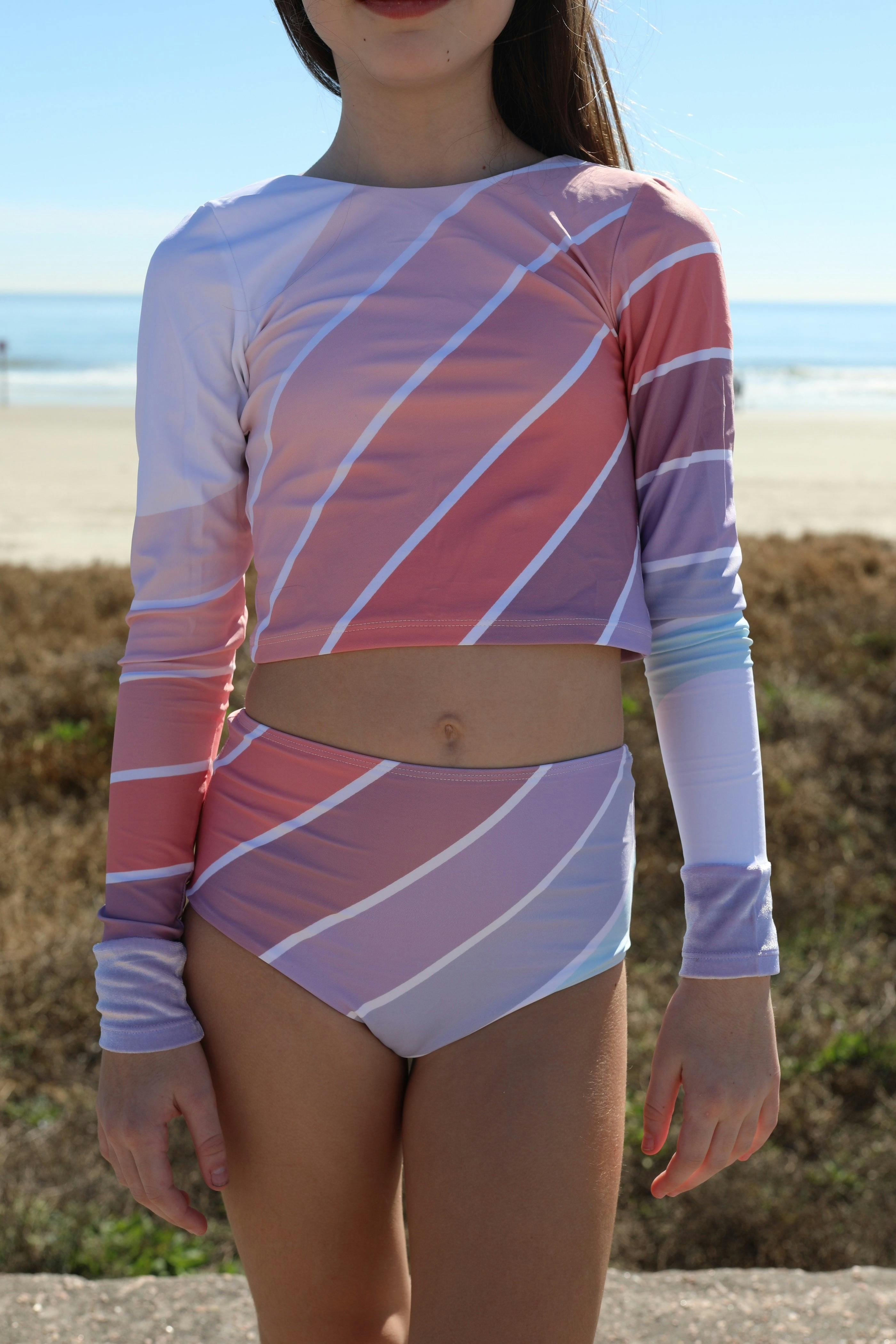 Coral Sea Rainbow Two Piece Long Sleeve