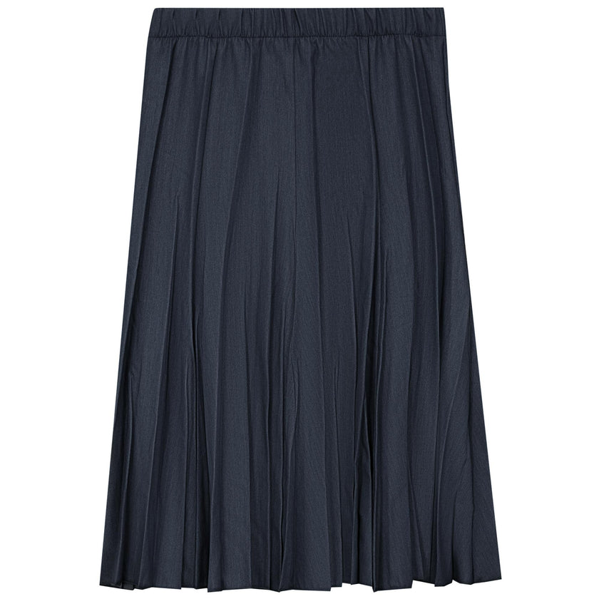 Short Denim Burst Pleated Skirt