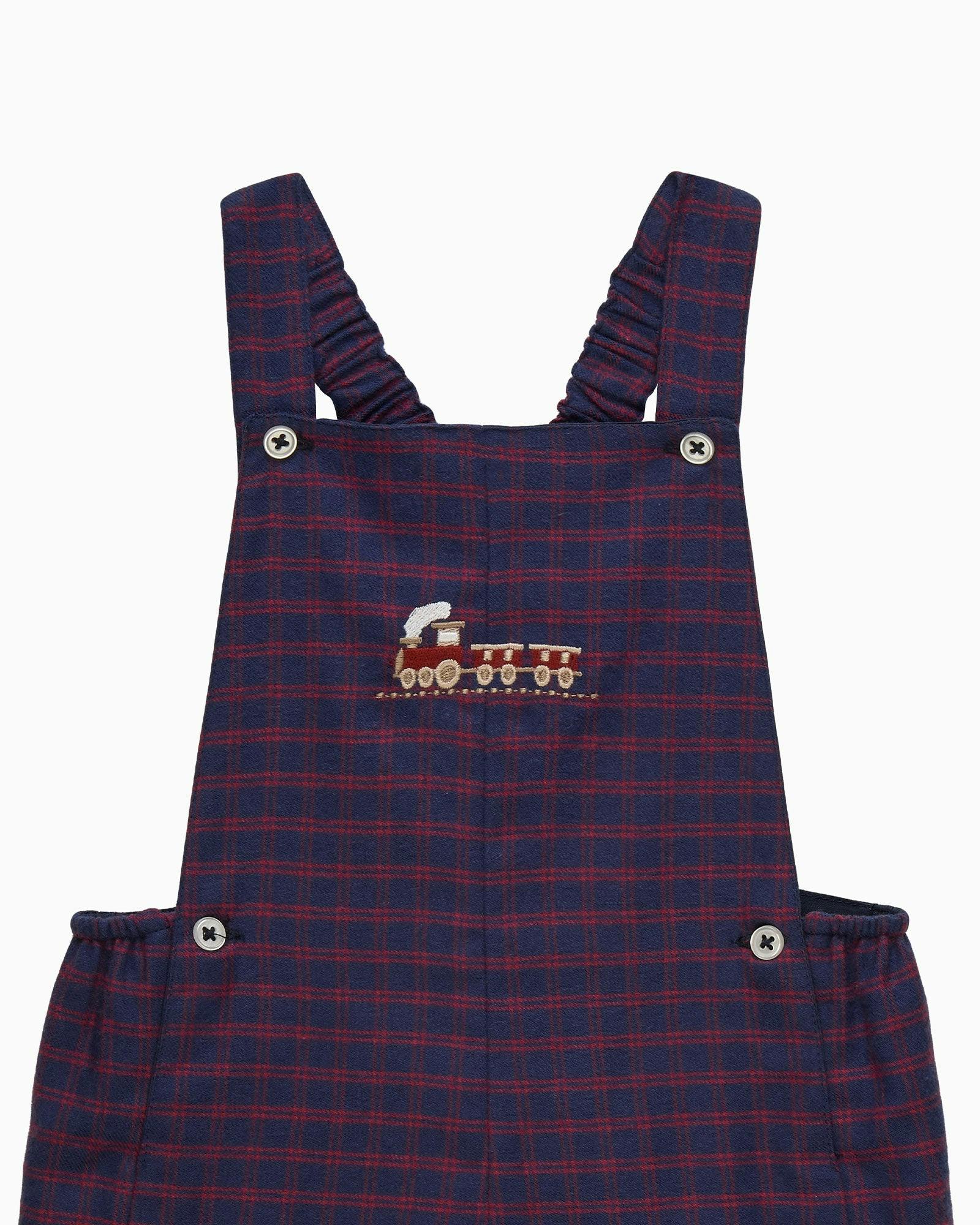Baby Alfie Bib Shorts in Train