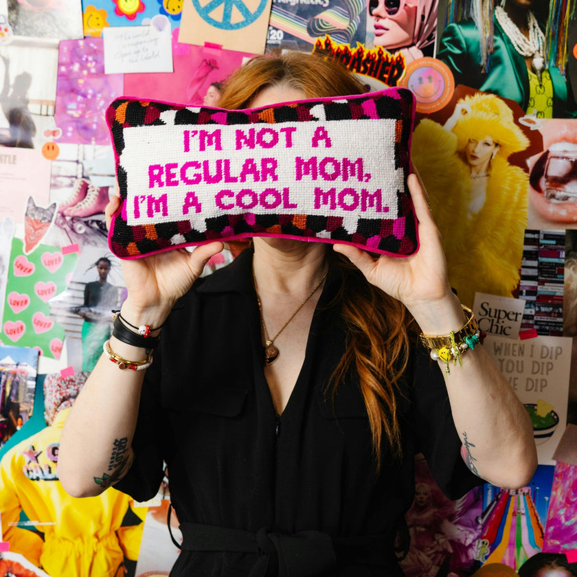 Cool Mom Needlepoint Pillow