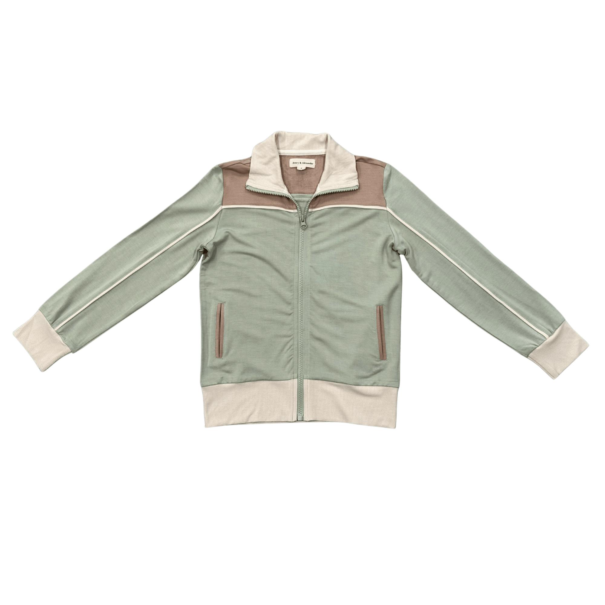 Track Zip Front Jacket Desert Sage