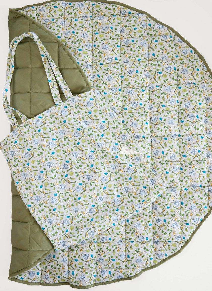 Play Mat & Tote - Happy Monkey
