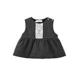 Gray Lace Two-Piece Set