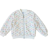 Pastel Bows Fuzzy Bomber