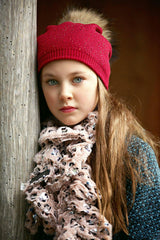 Knit Wool Faux Fur Pom Pom Hat