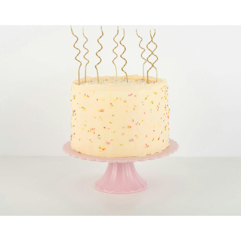 Gold Swirly Candles