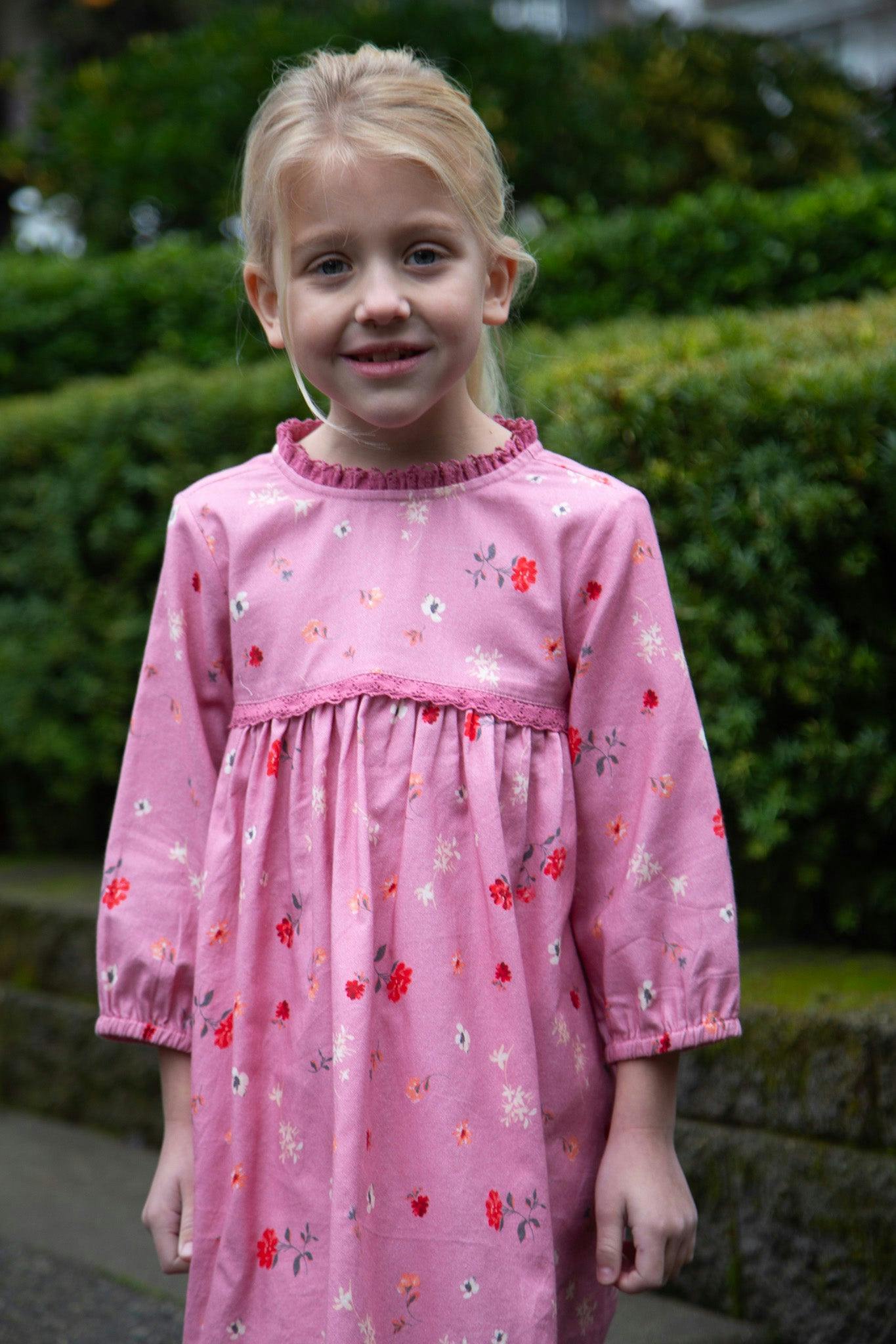 Priya Dress with Lace Trim | Sunday Pink